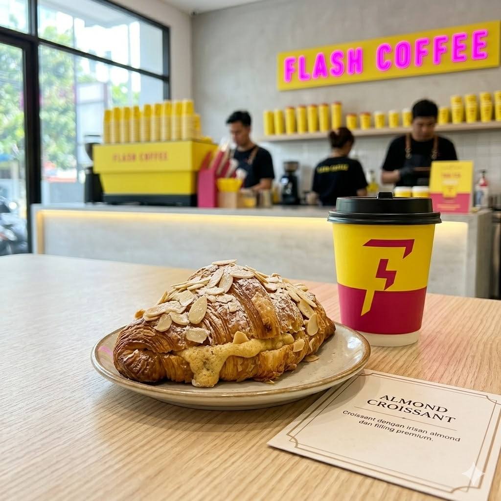 Almond Croissant Flash Coffee